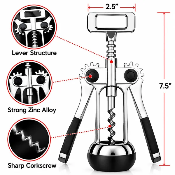 OMKARIXA_Wing_Corkscrew_Wine_Opener,_Professional_Multifunctional_Wine_Bottle_Opener_with_Beer_Bottle_Opener,_Strong_Stainless_Steel_&_Zinc_Alloy,_Easy_Cork_Removal,_Durable_Kitchen_&_Bar_Tool