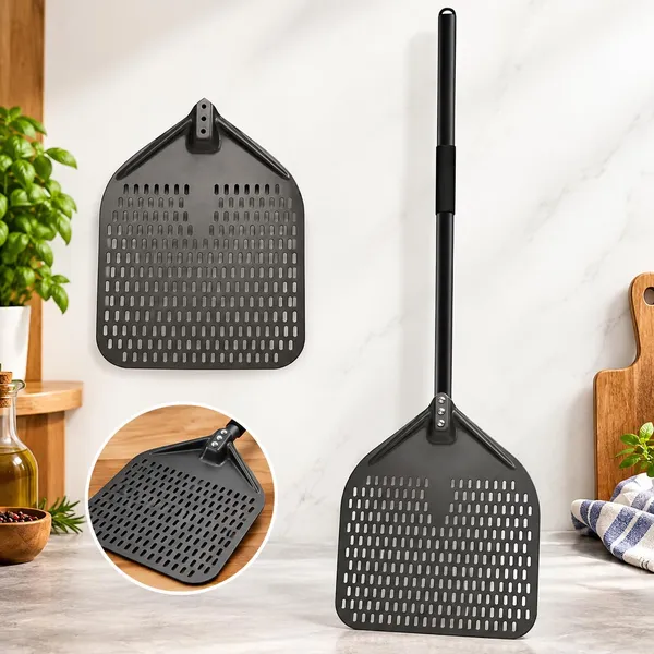 OMKARIXA_Professional_Aluminium_Pizza_Peel,_Spade_&_Shovel_Paddle,_14_Inch,_80_cm_Long_Handle,_Pizza_Baking_&_Oven_Transfer_Tool