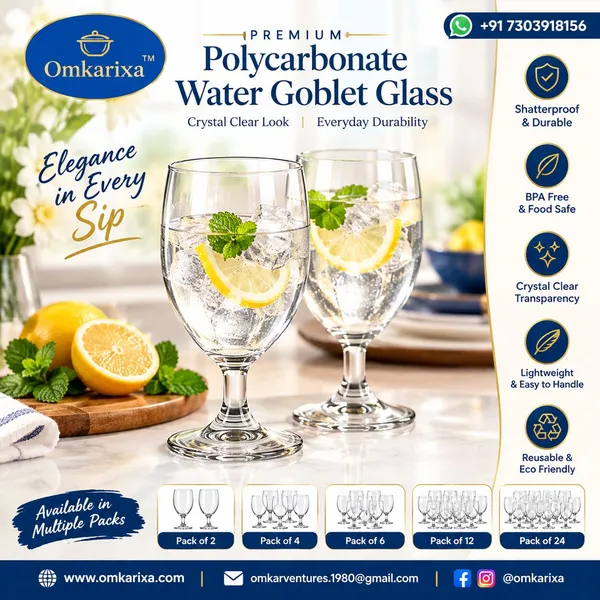 OMKARIXA_Polycarbonate_Water_Goblet_Set_of_12,_Clear_Rebreakable_Drinking_Glasses,_Lightweight_Stemmed_Glassware_for_Indoor_&_Outdoor_Use,_Party,_Restaurant_&_Home_Serving
