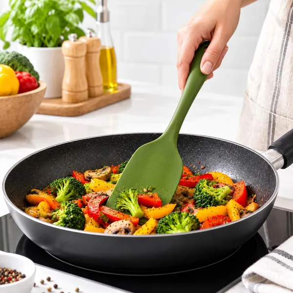 OMKARIXA_Silicone_Spatula_Scraper_21_cm,_Flexible_Heat_Resistant_Kitchen_Turner_for_Baking,_Cooking,_Mixing,_Spreading_&_Scraping