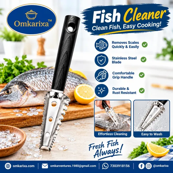 OMKARIXA_Fish_Cleaner_&_Scaler_|_Stainless_Steel_Fish_Scale_Remover_with_Comfortable_Grip