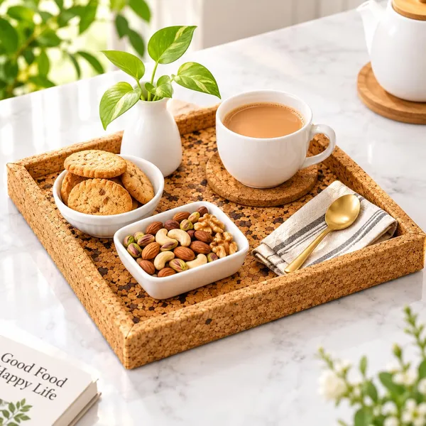 Square_Cork_Serving_Tray,_8.5_Inch,_Brown_Tray_with_Burnt_Cork_Edges,_Lightweight_Non-Slip_Surface_for_Snacks,_Drinks_&_Home_Décor