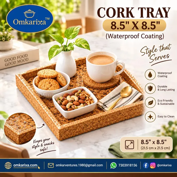 Square_Cork_Serving_Tray,_8.5_Inch,_Brown_Tray_with_Burnt_Cork_Edges,_Lightweight_Non-Slip_Surface_for_Snacks,_Drinks_&_Home_Décor