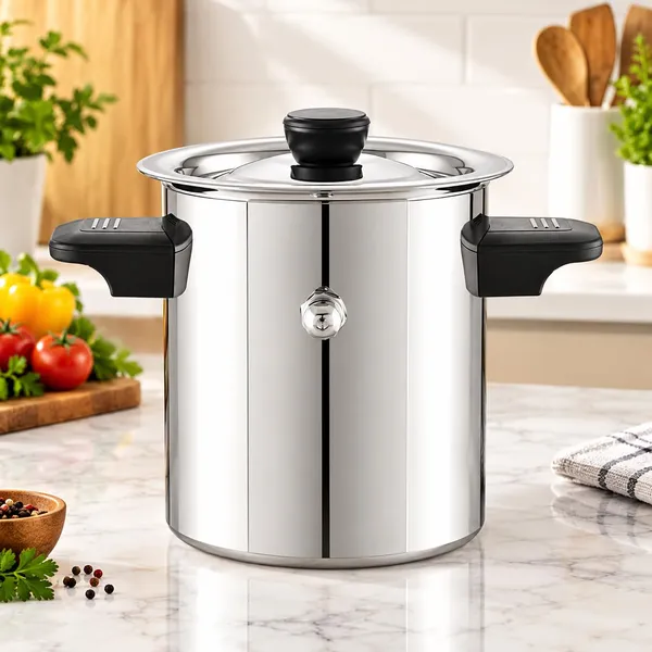 OMKARIXA_Stainless_Steel_Milk_Cooker_1_Litre_with_Handle,_Lid,_Knob_&_Whistle,_Milk_Boiler_Pot_for_Gas_&_Induction_Cooktop