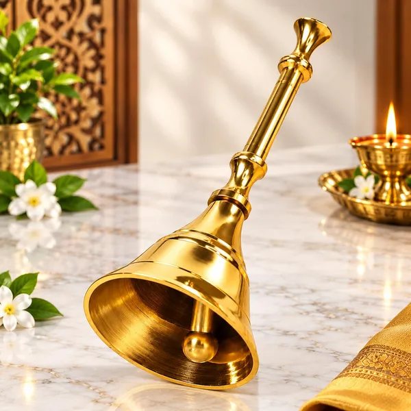 OMKARIXA_Brass_Pooja_Ghanti,_Traditional_Brass_Bell_for_Pooja,_Aarti,_Home_Temple,_Mandir_&_Religious_Ceremonies
