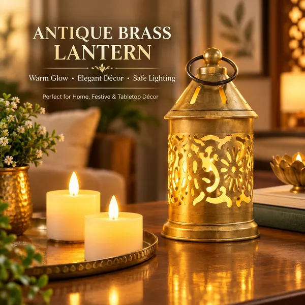 OMKARIXA_Compact_Metallic_Tea-Light_Lantern,_Decorative_Candle_Holder_for_Home,_Table,_Balcony,_Diwali,_Festive_&_Party_Décor