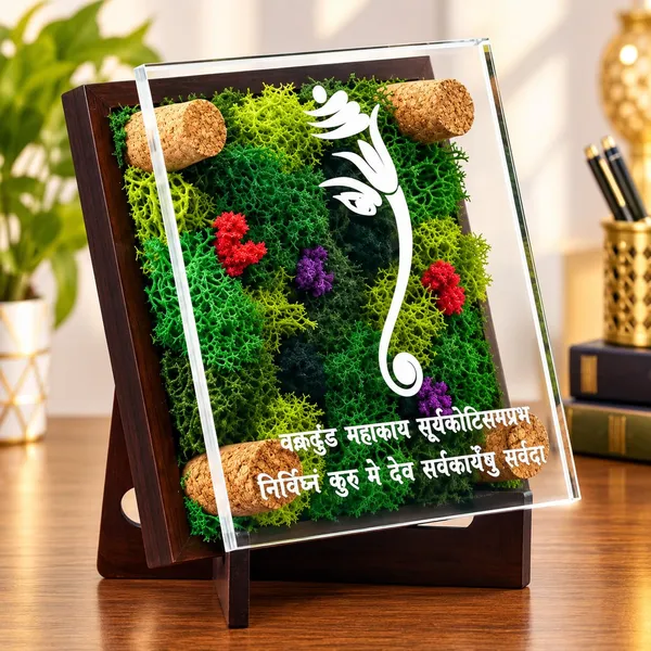 OMKARIXA_Ganesha_Mantra_Frame_10_�_10_cm_(4_�_4_Inch),_MDF_Frame_with_Clear_Acrylic_Cover,_Vastu_D�cor_for_Home_&_Office,_Lord_Ganesha_Blessings_&_Prosperity_Gift