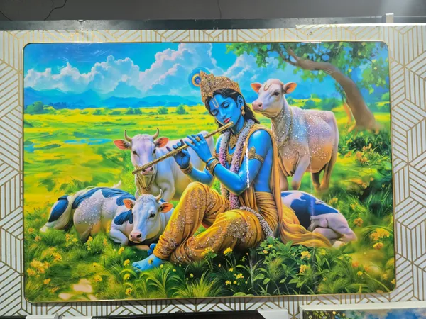 Lord_Krishna_With_Nature_Wall_Decor_Frame