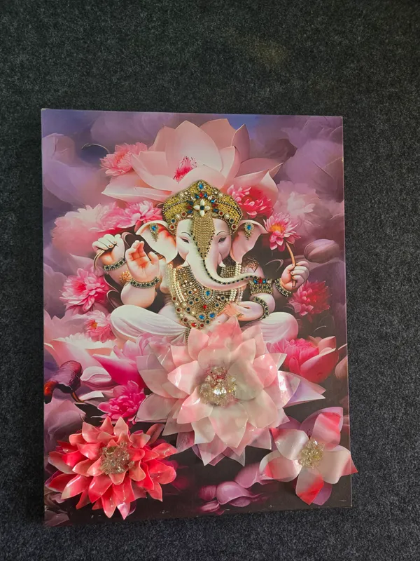 3D_Flower_Resin_Divine_Ganesh_Ji_Frame