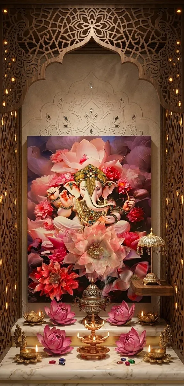3D_Flower_Resin_Divine_Ganesh_Ji_Frame