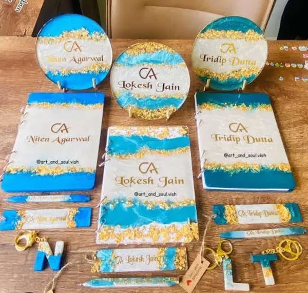 Personalized_Ca_Professional_Diary_And_Keychain_Gift_Set_-_Blue_&_Gold_Design