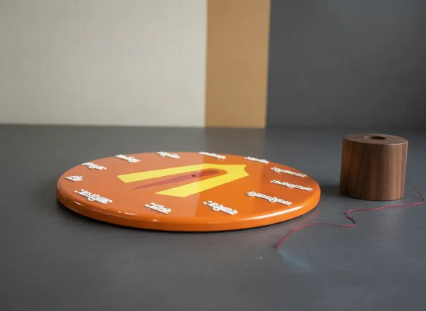 Vaishnav_Tilak_Design_Wall_Clock_(Sanskrit_Number_Clock)
