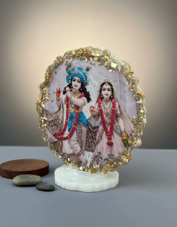 Radha_Krishna_Divine_Idol_-_Decorative_Showpiece_With_Golden_Frame_And_Crystal_Base