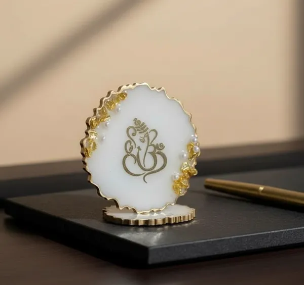 Decorative_Ganesha_Dashboard_Idol_With_Gold_-_White_Marble_Finish