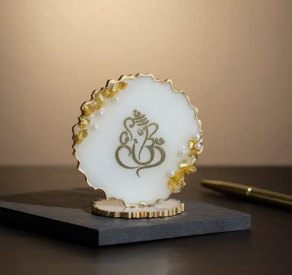 Decorative_Ganesha_Dashboard_Idol_With_Gold_-_White_Marble_Finish