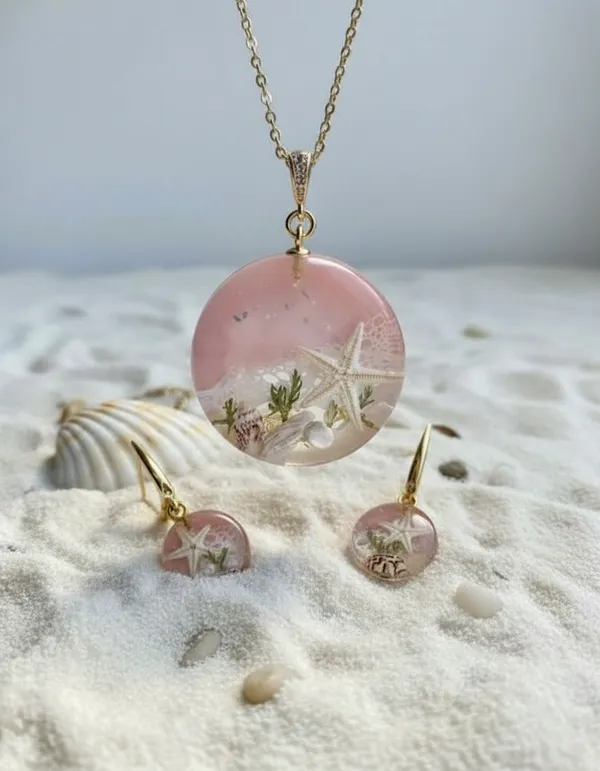 Resin_Beach-Themed_Jewelry_Set_-_Necklace_&_Earrings_With_Starfish_&_Shells