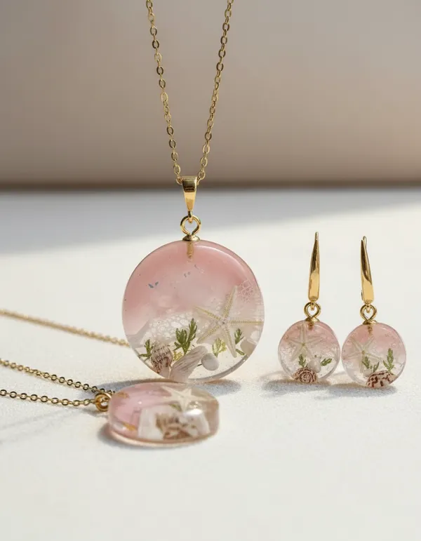 Resin_Beach-Themed_Jewelry_Set_-_Necklace_&_Earrings_With_Starfish_&_Shells