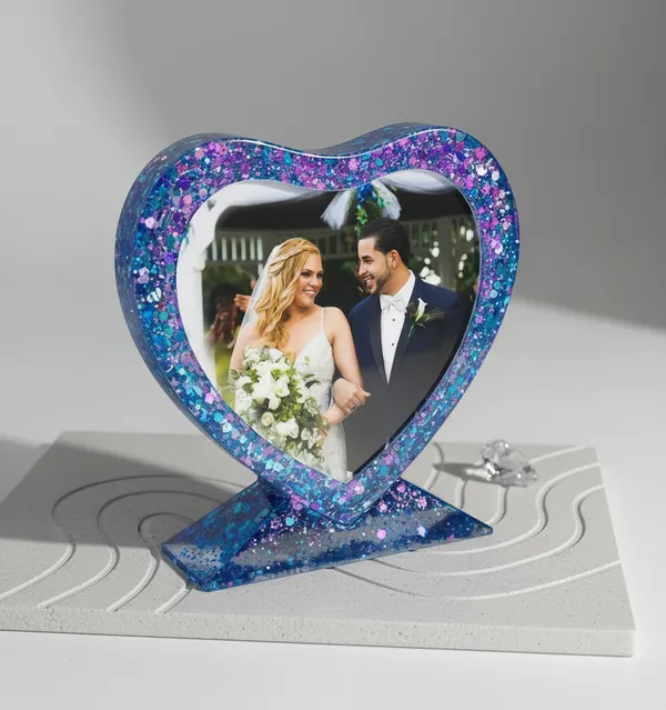 Glitter_Heart_Photo_Frame_With_Stand