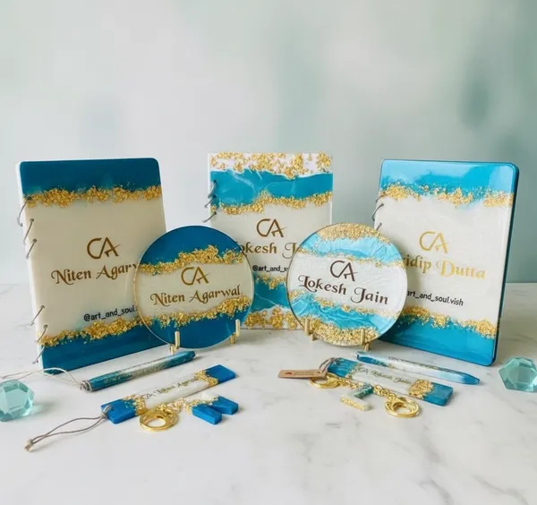 Personalized_Ca_Professional_Diary_And_Keychain_Gift_Set_-_Blue_&_Gold_Design