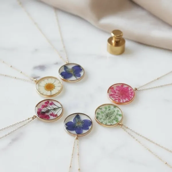 Pressed_Real_Flower_Resin_Pendant_Necklaces