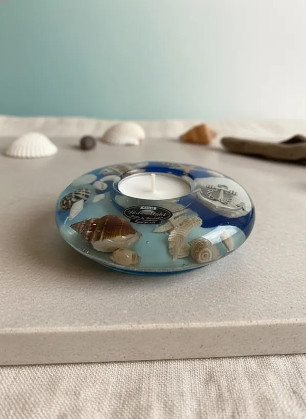 Ocean-Themed_Resin_Candle_Holders_With_Seashells_And_Starfish