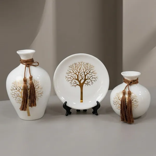 Off_White_Ceramic_Minimalist_Tree_Motif_Vase_And_Plate_Set
