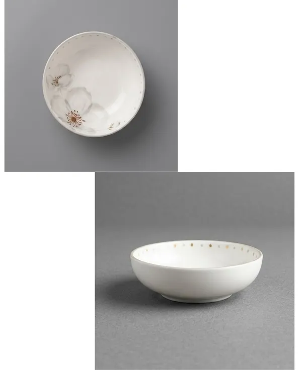 White_Ceramic_Floral_Accent_Small_Plate