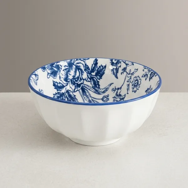 Blue_Ceramic_Traditional_Floral_Bird_Serving_Bowl