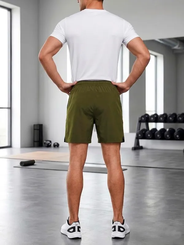 Men's_Olive_Green_Sports_Shorts