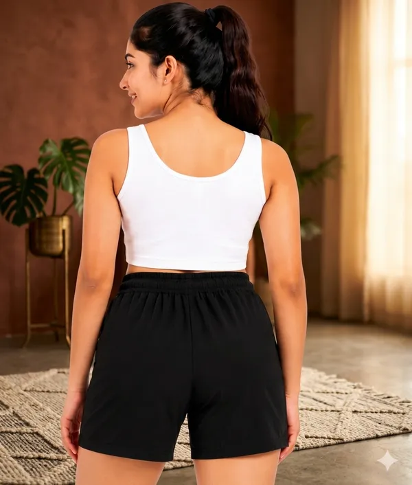 Abvi_Women’s_Black_Athletic_Shorts_–_Premium_Polyester_Quick_Dry_Sports_Half_Pants_for_Running,_Training,_Lounge_&_Gym_Wear