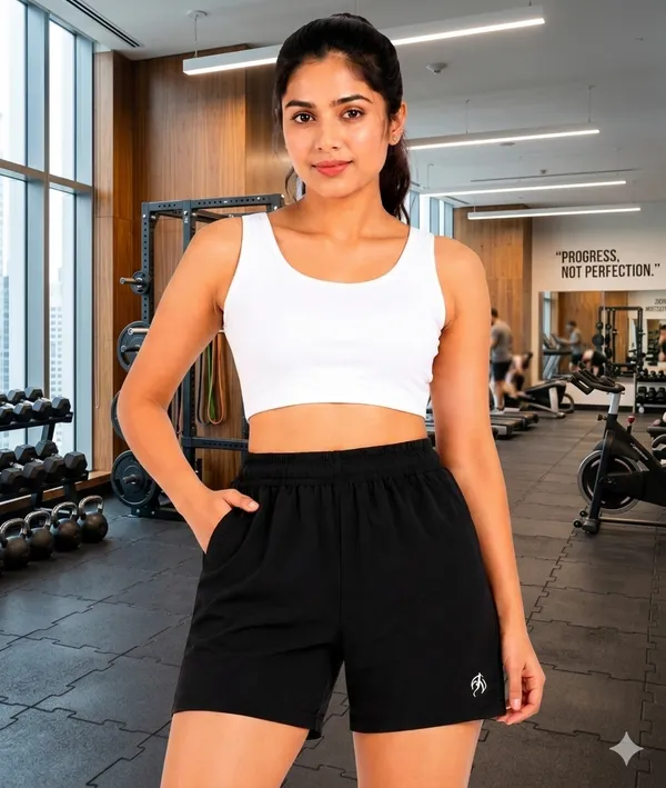 Abvi_Women’s_Black_Athletic_Shorts_–_Premium_Polyester_Quick_Dry_Sports_Half_Pants_for_Running,_Training,_Lounge_&_Gym_Wear