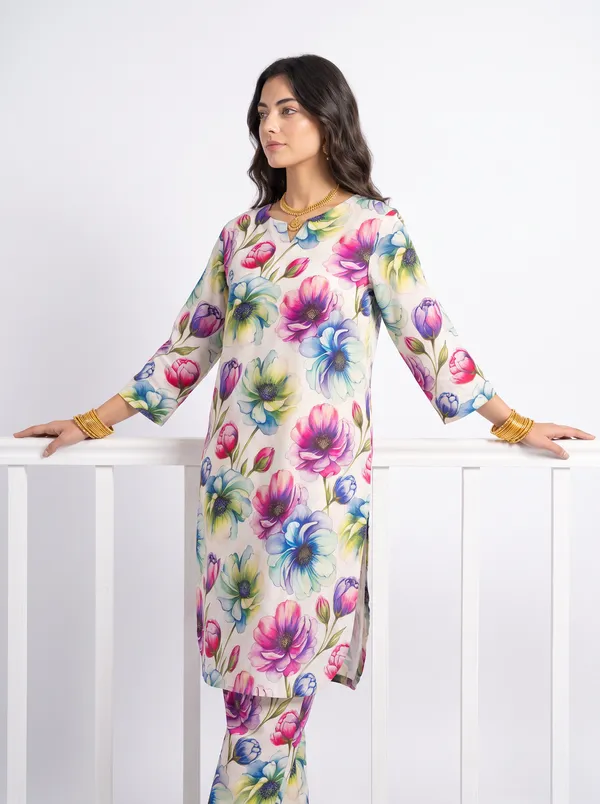 Women_S_Rayon_Kurta_With_Trousers_Co_Ord_Set