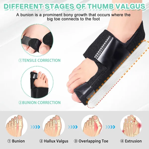Adjustable_Plastic_Fabric_Bunion_Corrector_Toe_Splint