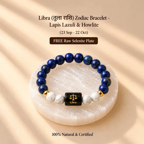 Libra_(तुला_राशि)_Zodiac_Bracelet_-_Lapis_Lazuli_&_Howlite