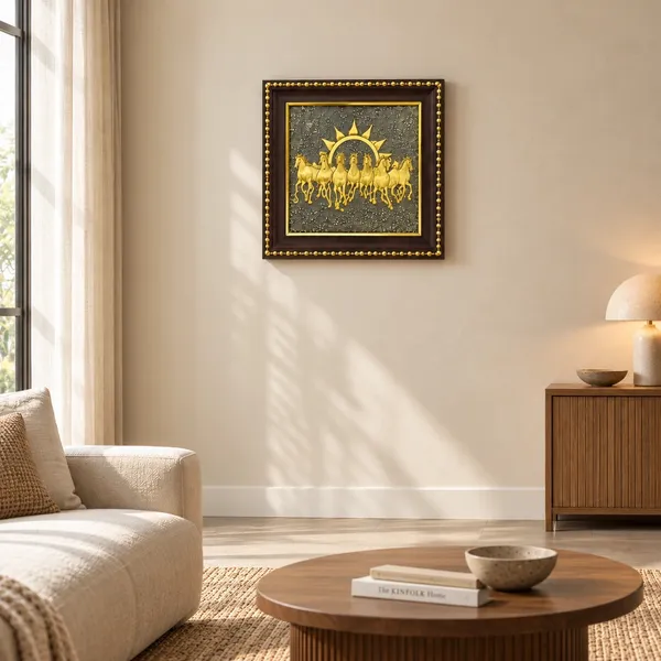 Raw_Pyrite_Seven_Horses_Wall_Art_Frame