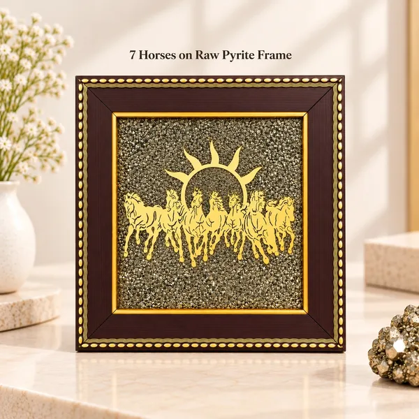 Raw_Pyrite_Seven_Horses_Wall_Art_Frame