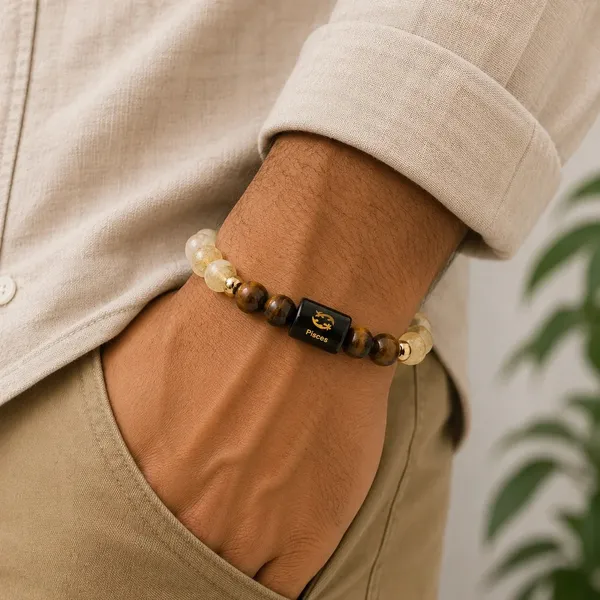 Pisces_(मीन_राशि)_Zodiac_Bracelet_-_Citrine_&_Tiger_Eye