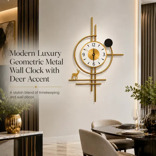 Golden_Horizon_Deer_Metal_Wall_Clock_Luxury_Geometric_Wall_Decor_Clock_Wi_More