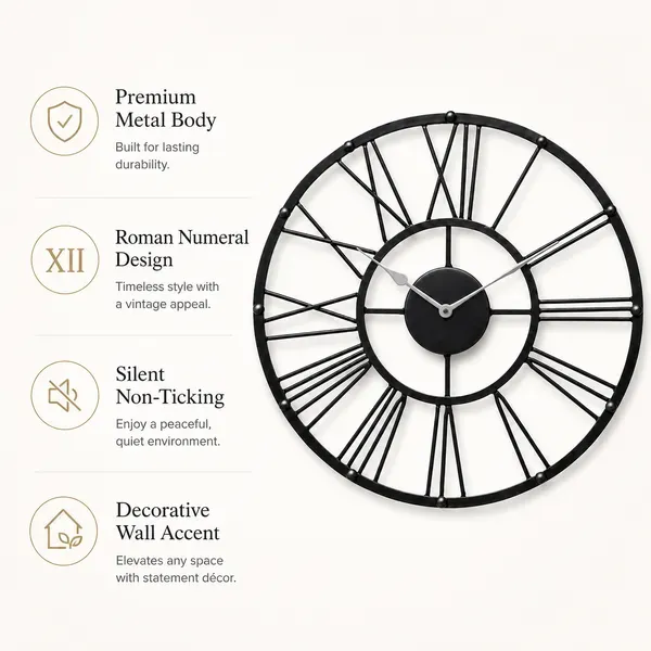 Black_Metal_Wall_Clock_For_Home_Decor