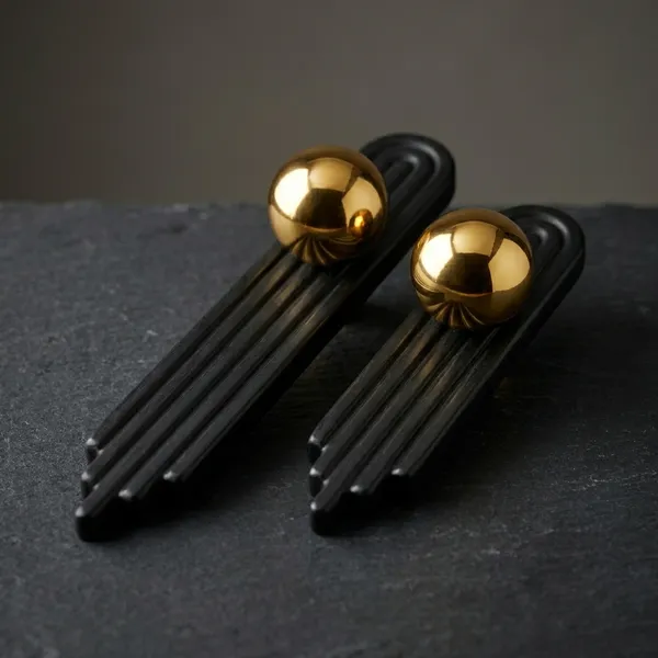 Art_Deco_Door_And_Cabinet_Knob_With_Metal_Backplate,_Ball_Knob,_Elegant_Finish,_Easy_To_Install_(2,_Gold,_3Inch)_(45_X_25)_MM