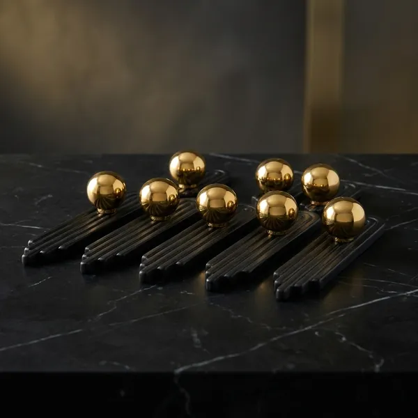 Art_Deco_Door_And_Cabinet_Knob_With_Metal_Backplate,_Ball_Knob,_Elegant_Finish,_Easy_To_Install_(8,_Gold,_3Inch)_(45_X_25)_MM