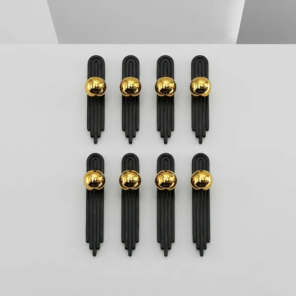 Art_Deco_Door_And_Cabinet_Knob_With_Metal_Backplate,_Ball_Knob,_Elegant_Finish,_Easy_To_Install_(8,_Gold,_4Inch)_(125_X_25)_MM