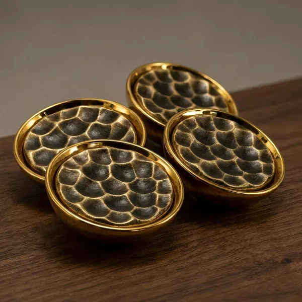 Metal_Cabinet_Knob_With_Hammered_Finish,_,_Easy_To_Install,_For_Cabinet_Doors_And_Drawer_Fronts_(4,_Gold)_40_MM