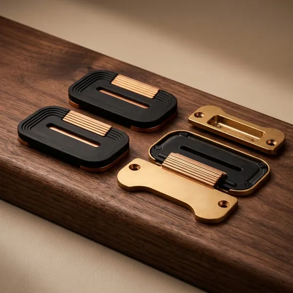 Kadi/Kadi_Latkan_Mid-Century_Modern_Cabinet_Drawer_Pull_Handle,_,_Single_Screw_Fixing_(4,_Black_Rose_Gold)_(70_x_40)_MM
