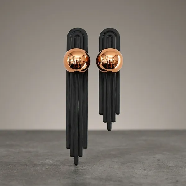 Art_Deco_Door_And_Cabinet_Knob_With_Metal_Backplate,_Ball_Knob,_Elegant_Finish,_Easy_To_Install_(2,_Rose_Gold,_3Inch)_(45_X_25)_MM
