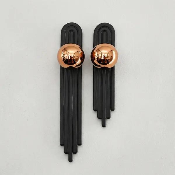 Art_Deco_Door_And_Cabinet_Knob_With_Metal_Backplate,_Ball_Knob,_Elegant_Finish,_Easy_To_Install_(2,_Rose_Gold,_4Inch)_(125_X_25)_MM