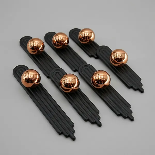 Art_Deco_Door_And_Cabinet_Knob_With_Metal_Backplate,_Ball_Knob,_Elegant_Finish,_Easy_To_Install_(8,_Rose_Gold,_4Inch)_(125_X_25)_MM