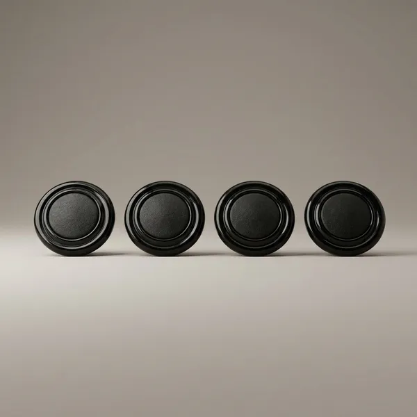 Black_Metal_Cabinet_Knob_With_Hammered_Finish,_,_Easy_To_Install,_For_Cabinet_Doors_And_Drawer_Fronts_(4,_Black)_40_MM