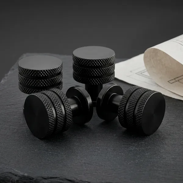 Black_Knurled_Cabinet_Knob,_Finish,_Round_Shape,_For_Drawer_And_Cabinet_Door_(4,_Black)_(30_x_23)_MM