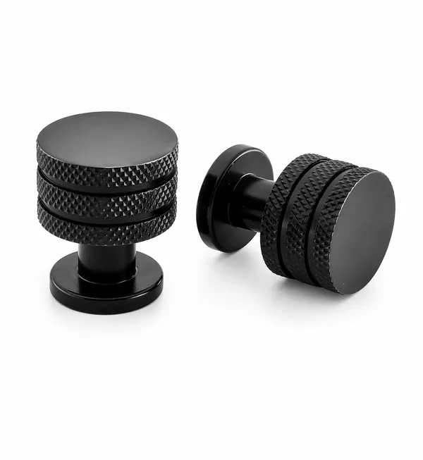 Black_Knurled_Cabinet_Knob,_Finish,_Round_Shape,_For_Drawer_And_Cabinet_Door_(8,_Black)_(30_x_23)_MM